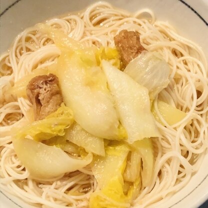 からだが温まる美味しいにゅうめんができました。
ごちそうさまでした(*￣▽￣*)ノ